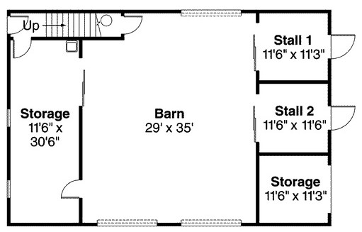 Main Floor Plan for House Plan #342962