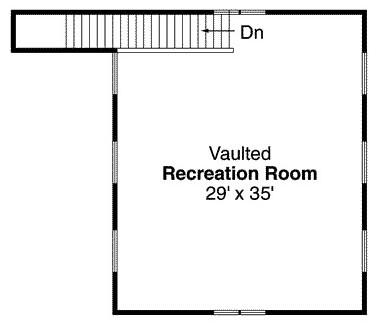 Second Floor Plan for House Plan #342962