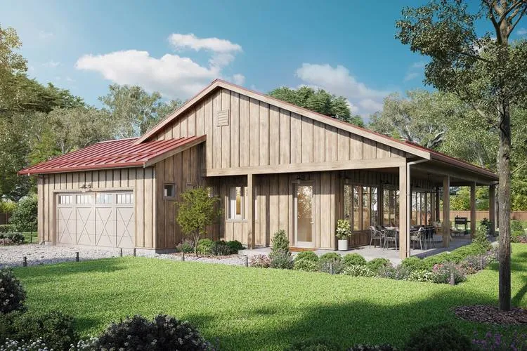Full Rendering for House Plan #593491