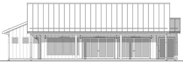 Right Elevation for House Plan #593491