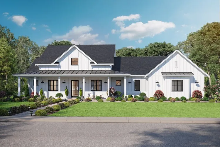 Full Rendering for House Plan #596152