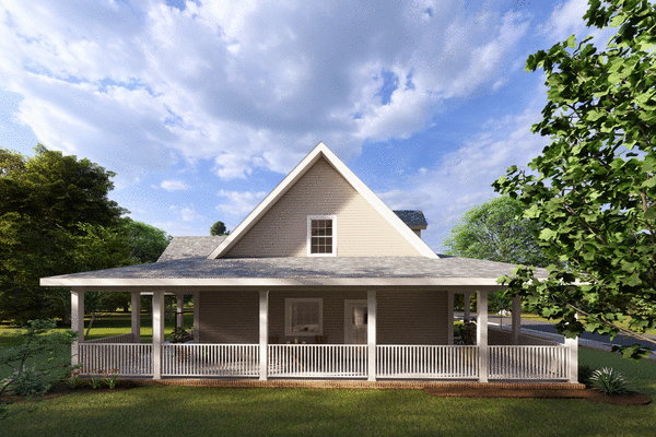 Left Elevation for House Plan #248414