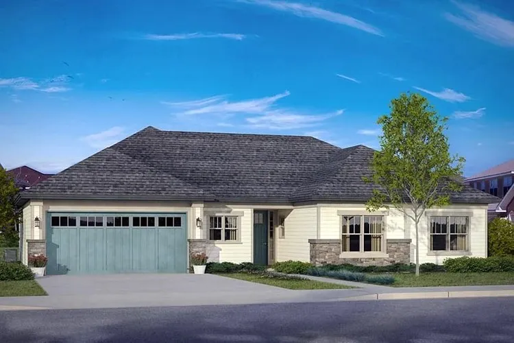 Full Rendering for House Plan #343902
