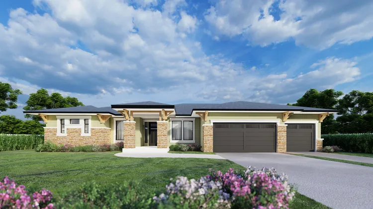 Full Rendering for House Plan #804032