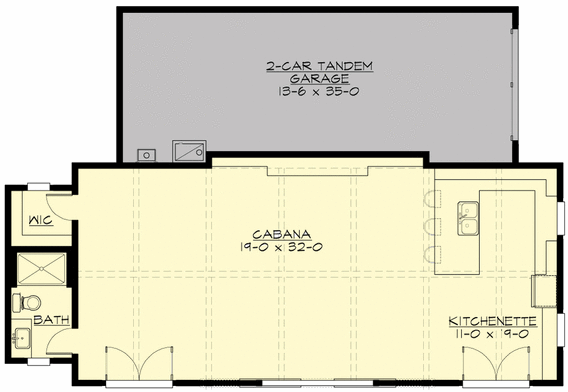 Main Floor Plan for House Plan #335990