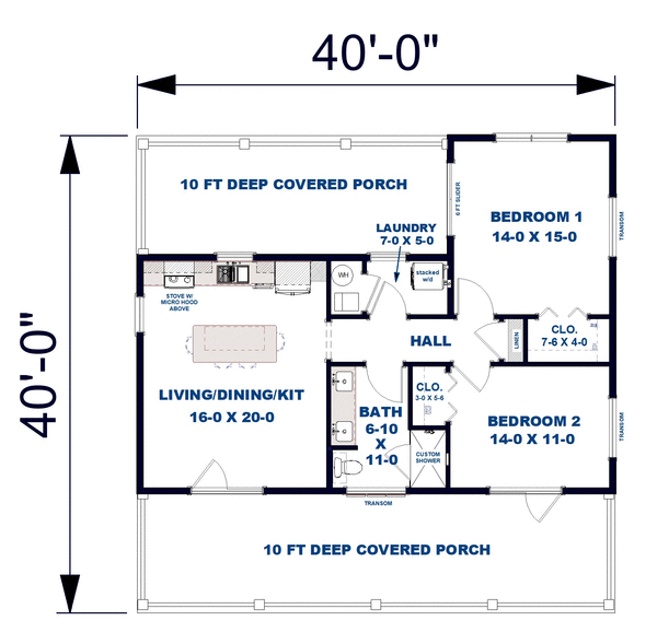 Main Floor Plan for House Plan #430601