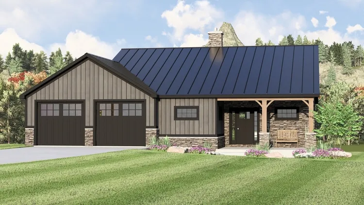 Full Rendering for House Plan #754841