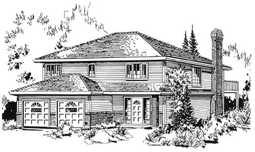 Full Rendering for House Plan #136309