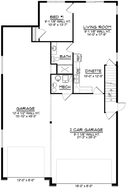 Main Floor Plan for House Plan #754442