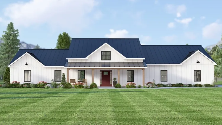 Full Rendering for House Plan #754542