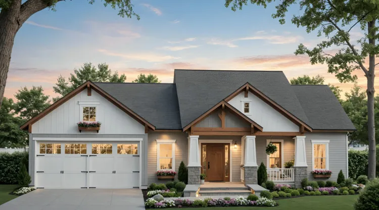 Full Rendering for House Plan #211722
