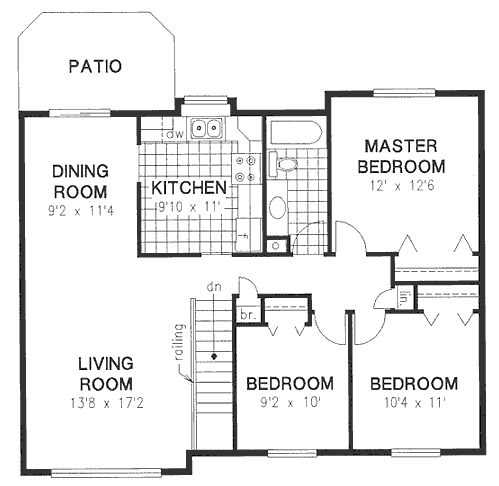 Main Floor Plan for House Plan #131509