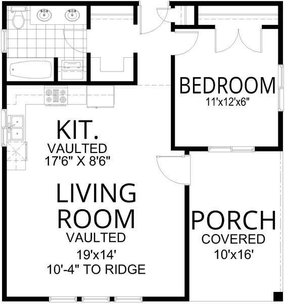 Main Floor Plan for House Plan #801080