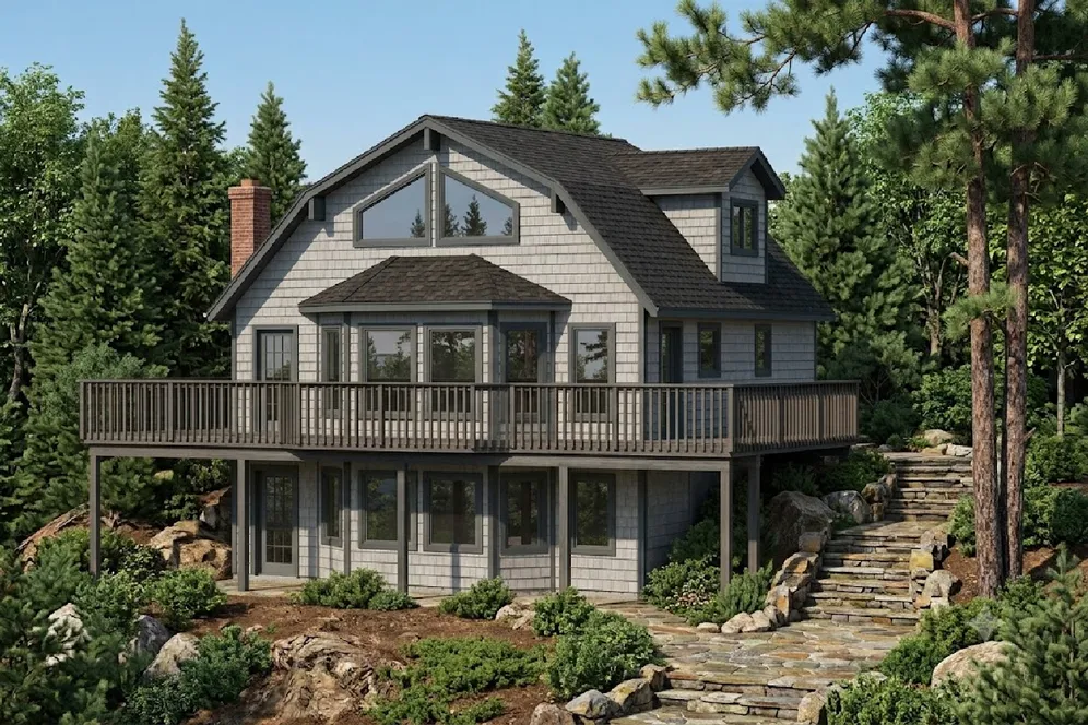 Full Rendering for House Plan #224205