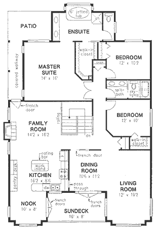 Main Floor Plan for House Plan #134119