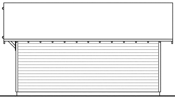 Rear Elevation for House Plan #340840