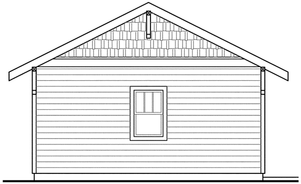 Right Elevation for House Plan #340840