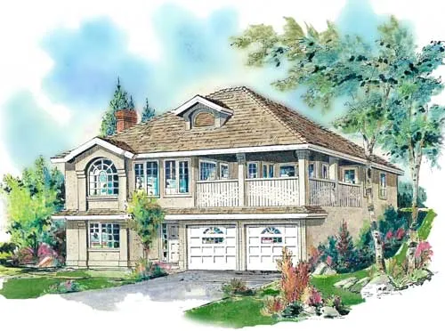 Full Rendering for House Plan #130219