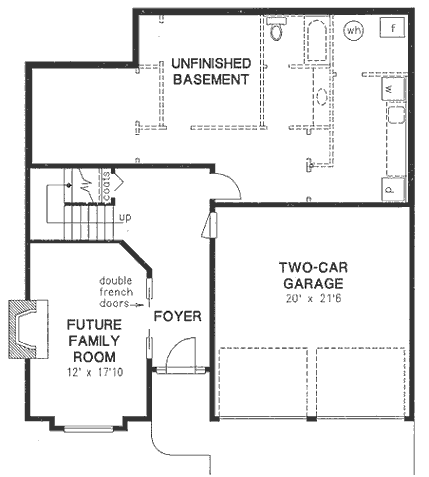 Basement Plan for House Plan #130219