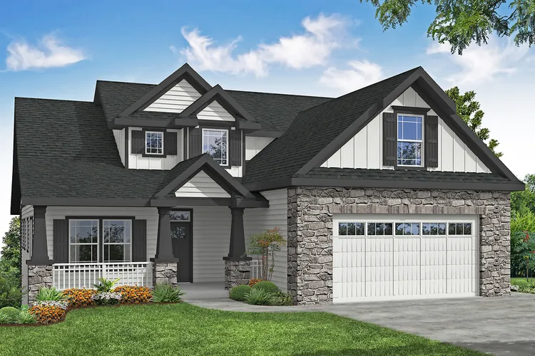 Full Rendering for House Plan #345332