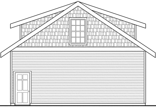 Right Elevation for House Plan #344341