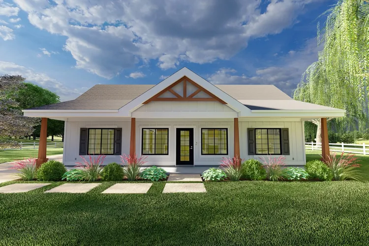 Full Rendering for House Plan #581188