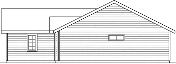 Right Elevation for House Plan #347511