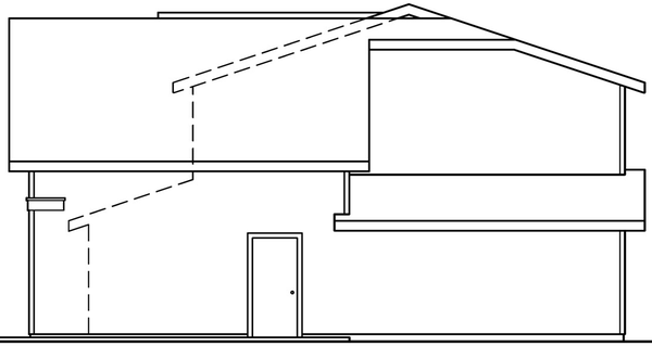Right Elevation for House Plan #346941