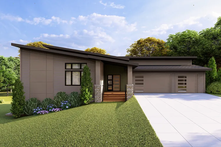 Full Rendering for House Plan #343103
