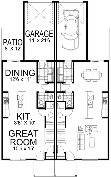 Main Floor Plan for House Plan #804292