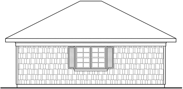 Left Elevation for House Plan #343760