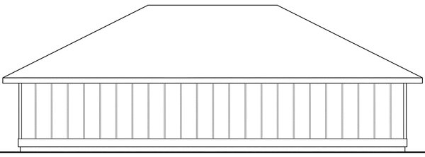 Rear Elevation for House Plan #348351