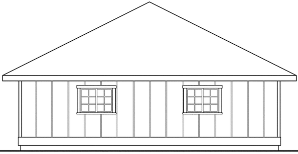 Right Elevation for House Plan #348351