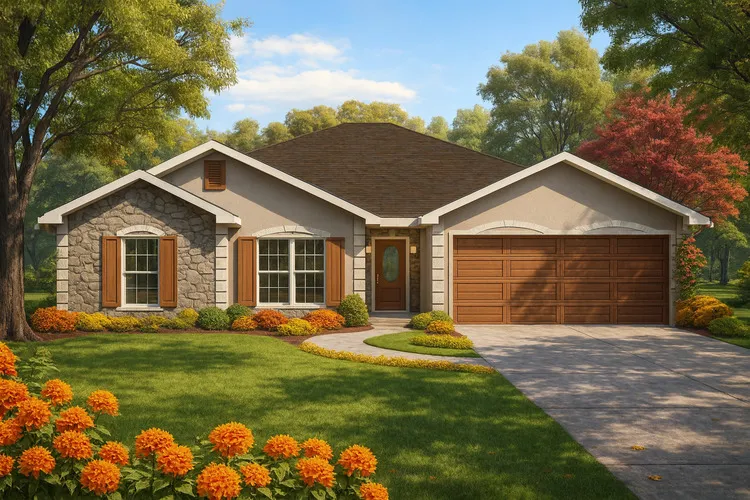 Full Rendering for House Plan #439061