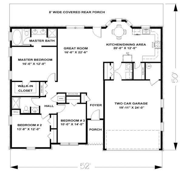 Main Floor Plan for House Plan #439061