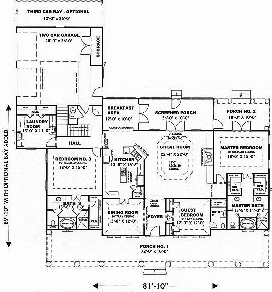 Main Floor Plan for House Plan #435772