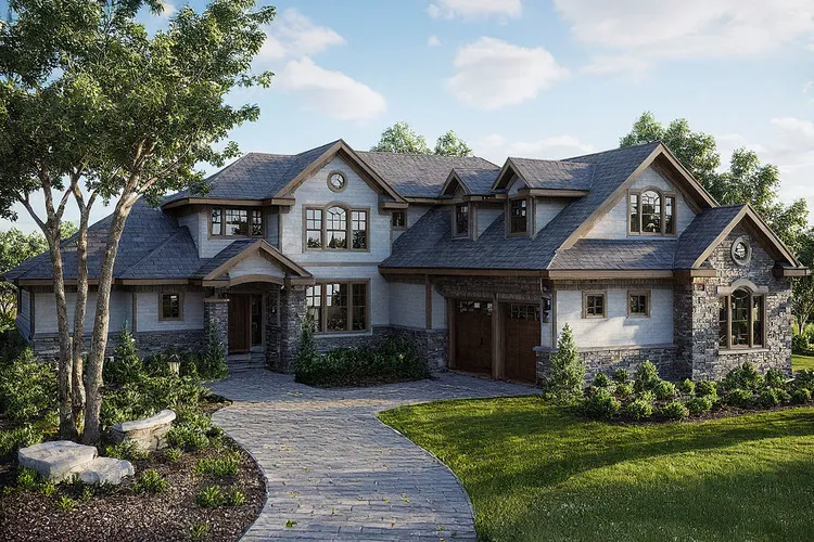 Full Rendering for House Plan #347553