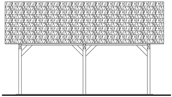 Right Elevation for House Plan #340576