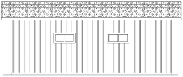Left Elevation for House Plan #340480