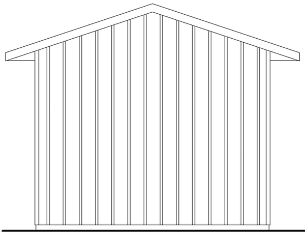 Rear Elevation for House Plan #340480