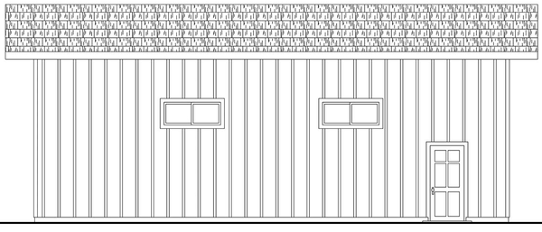 Right Elevation for House Plan #340480