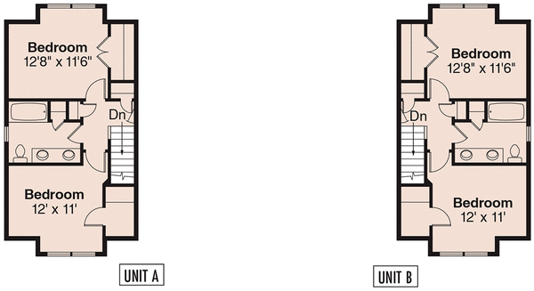 Second Floor Plan for House Plan #346772