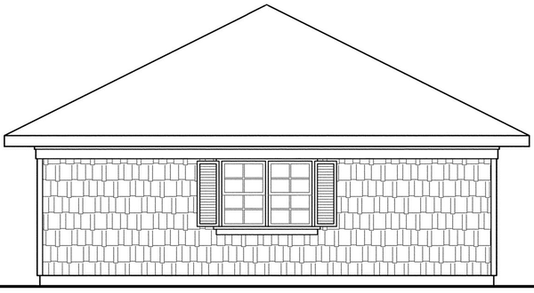 Left Elevation for House Plan #340440