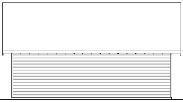 Rear Elevation for House Plan #340401