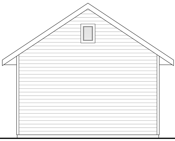 Rear Elevation for House Plan #340060