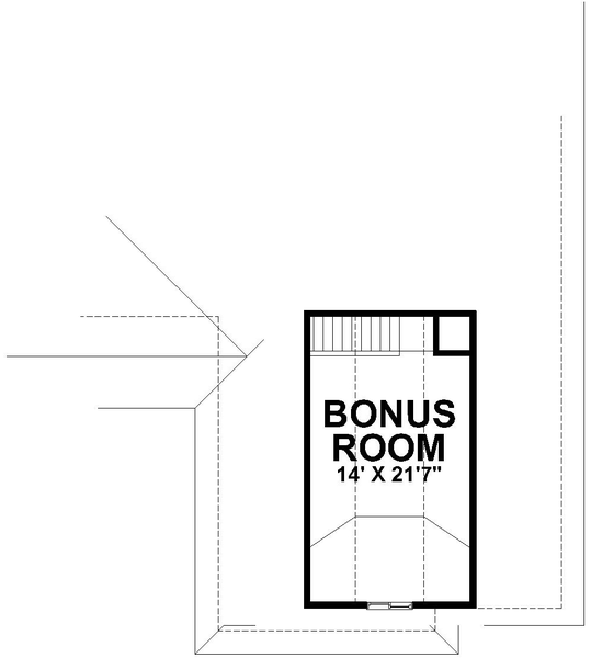 Attic Plan for House Plan #800751
