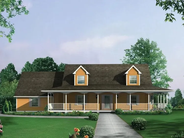 Full Rendering for House Plan #635781