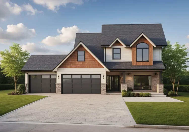Full Rendering for House Plan #808181