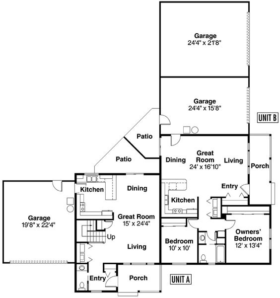 Main Floor Plan for House Plan #341432