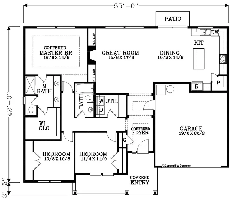 Main Floor Plan for House Plan #856271